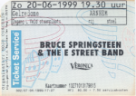 Bruce Springsteen 06/20/1999 concert ticket (apoplife.nl)