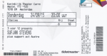 Sufjan Stevens 09/24/2015 concert ticket (apoplife.nl)