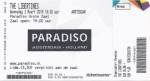 Libertines 03/02/2016 concert ticket (apoplife.nl)