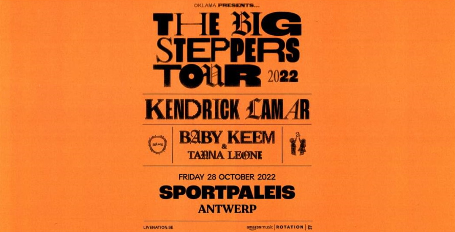 20221028 Kendrick Lamar - Poster (ticketmaster.be)