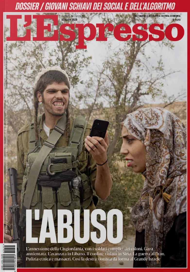 L'Espresso L'Abuso cover 10-04-2026 (lespresso.it)