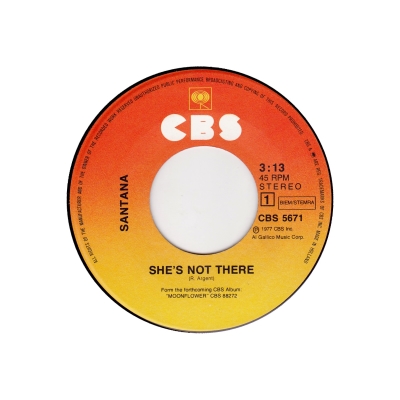 Santana - She's Not There (45cat.com)