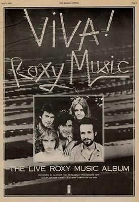 Roxy Music - Viva! Roxy Music - UK ad (picclick.co.uk)