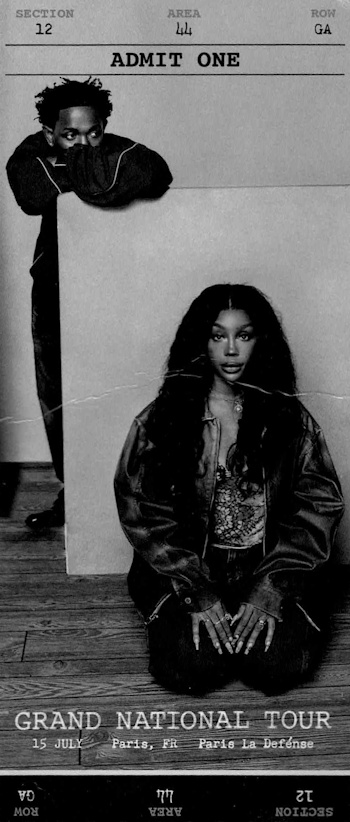 Kendrick Lamar SZA 15-07-2025 briefkaart (apoplife.nl)