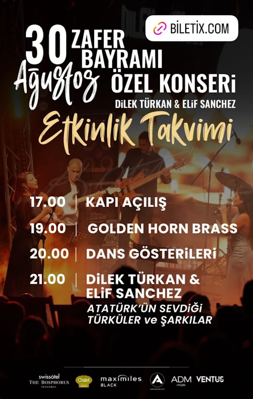 20250830 Dilek Türkan & Elif Sanchez Programma (instagram.com/biletix)