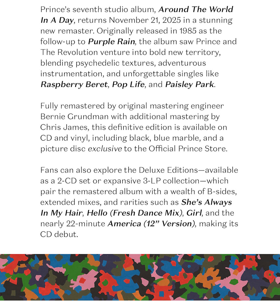 Prince - Around The World In A Day Remastered - Email 2 (prince.com)