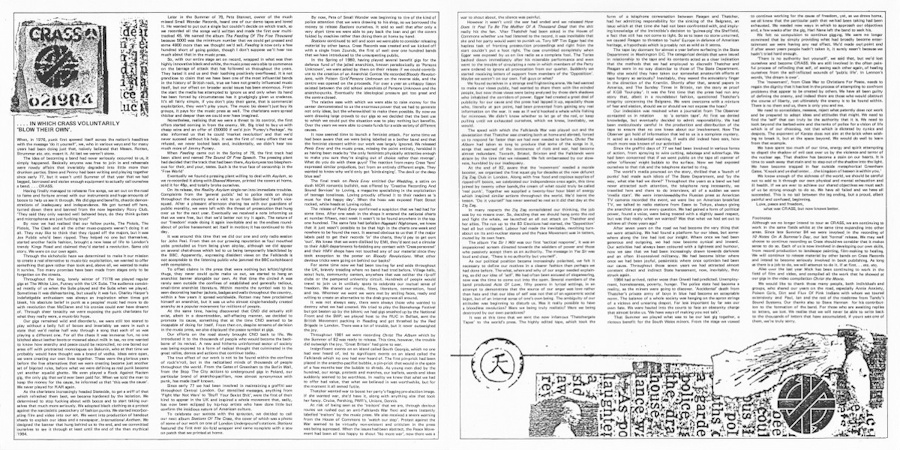 Crass - ....In Which Crass Voluntarily 'Blow Their Own' (discogs.com)