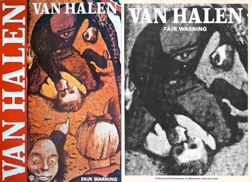 Van Halen - Fair Warning - Promo's (vhnd.com/etsy.com)