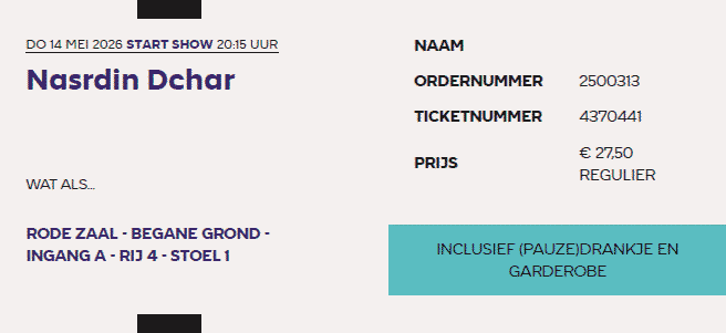 Nasrdin Dchar Wat Als 14-05-2024 theaterkaartje (apoplife.nl)