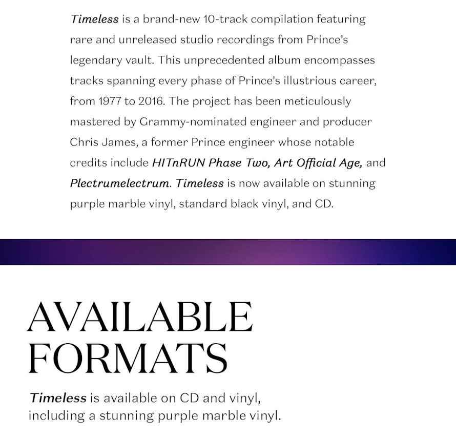 Prince - Timeless - Email 2 (prince.com)