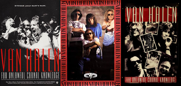 Van Halen - For Unlawful Carnal Knowledge - Advertisements (oldstatehouse.com/prints4u.net)