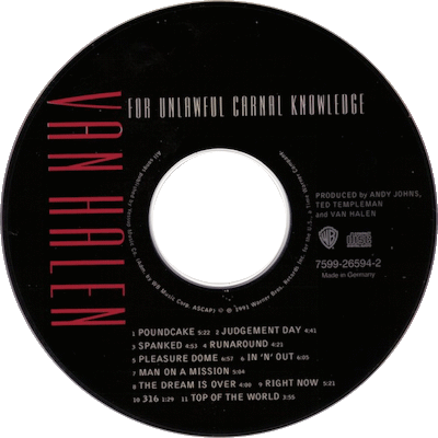 Van Halen - For Unlawful Carnal Knowledge - CD (discogs.com)