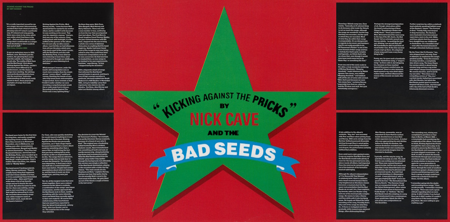 Nick Cave & The Bad Seeds - Kicking Against The Pricks - Reissue liner notes (discogs.com/apoplife.nl)