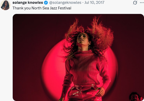 Solange - North Sea Jazz 08-07-2016 (post d.d. 10-07-2016) (instagram.com/solangeknowles)