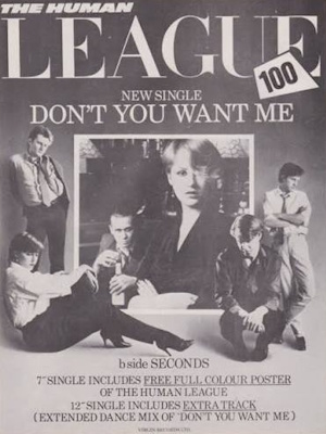 The Human League - Don't You Want Me - Reclame (45cat.com)