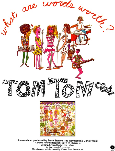 Tom Tom Club - Tom Tom Club - Reclame (robert-palmer.over-blog.com)